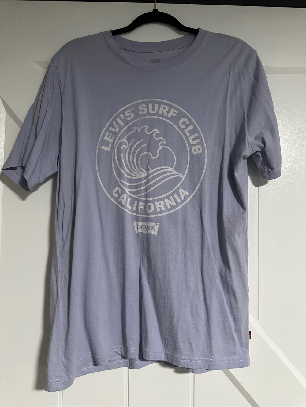 Levi's Men's Surf Club Tee - Light Lavender with White Graphic
